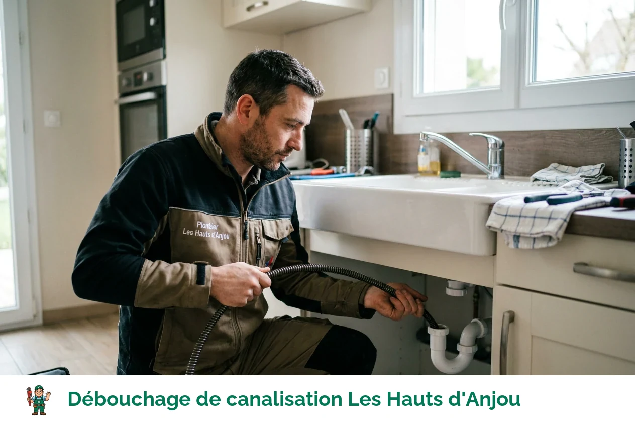 Débouchage de canalisation à Les Hauts d'Anjou