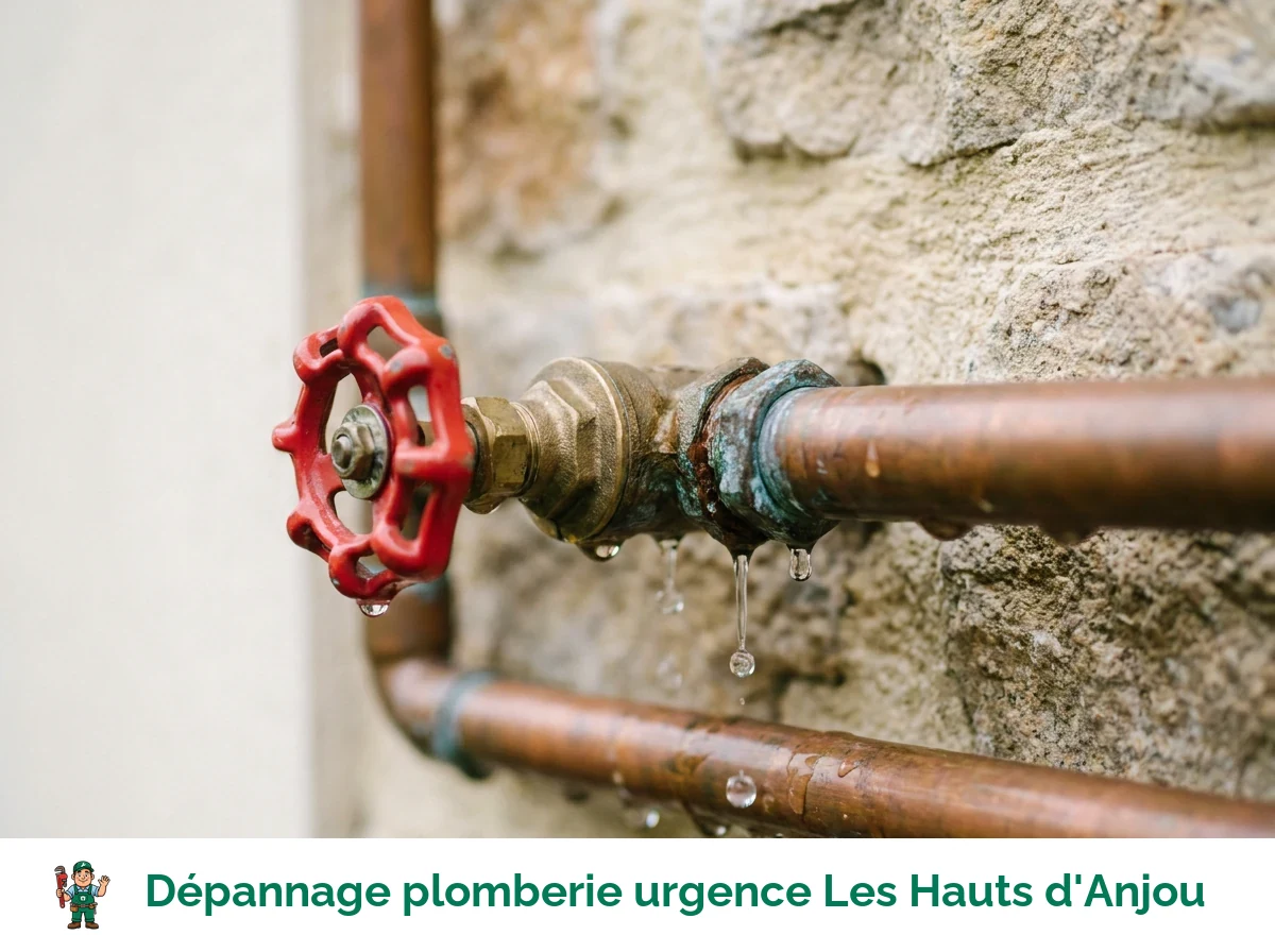 Dépannage plomberie urgence à Les Hauts d'Anjou