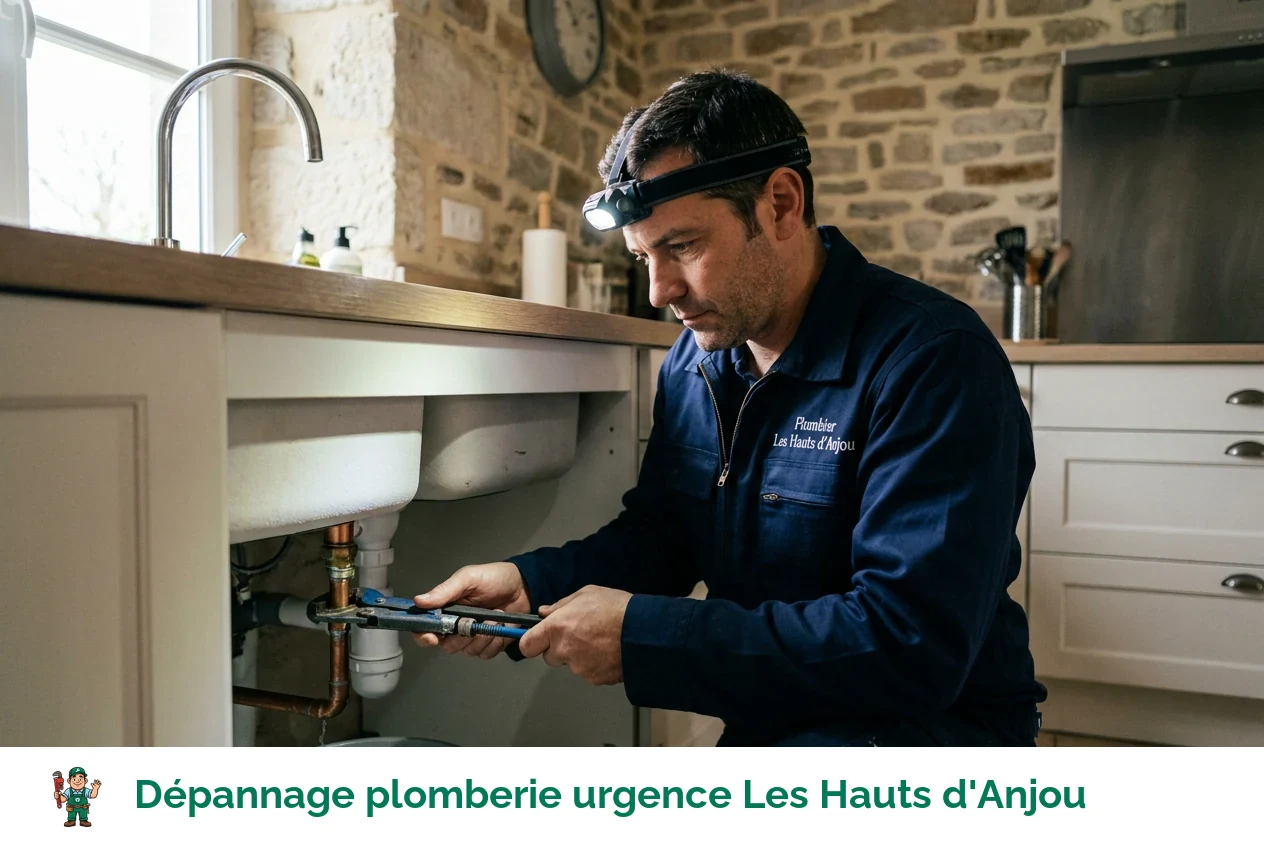 Dépannage plomberie urgence à Les Hauts d'Anjou