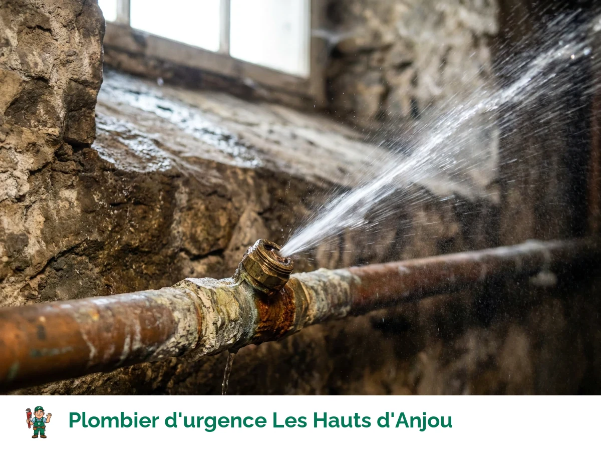 Plombier d'urgence à Les Hauts d'Anjou