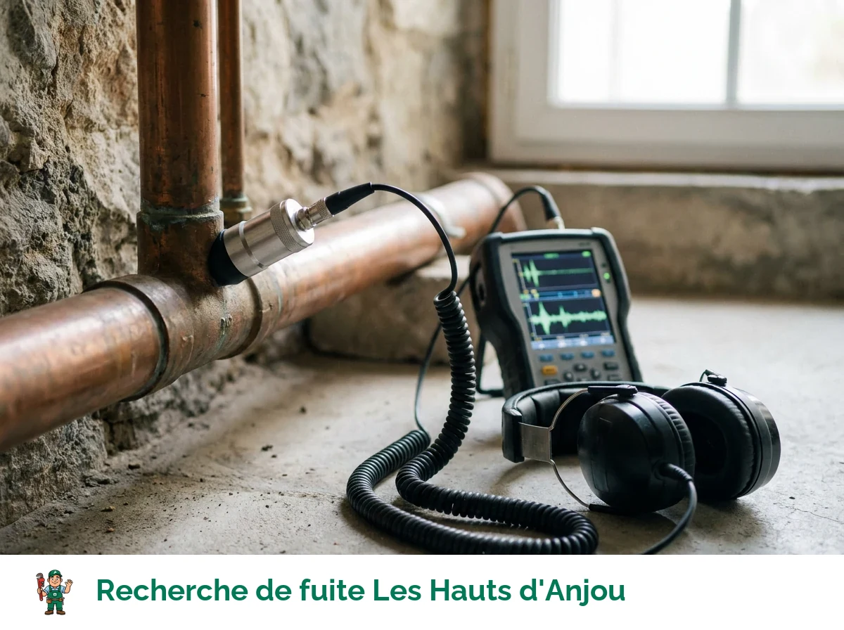 Recherche de fuite à Les Hauts d'Anjou