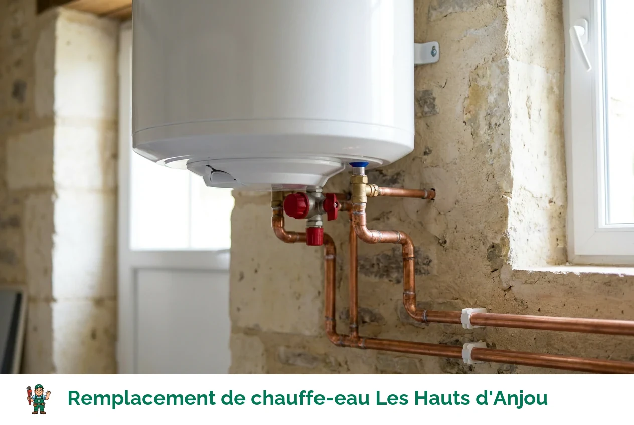 Remplacement de chauffe-eau à Les Hauts d'Anjou