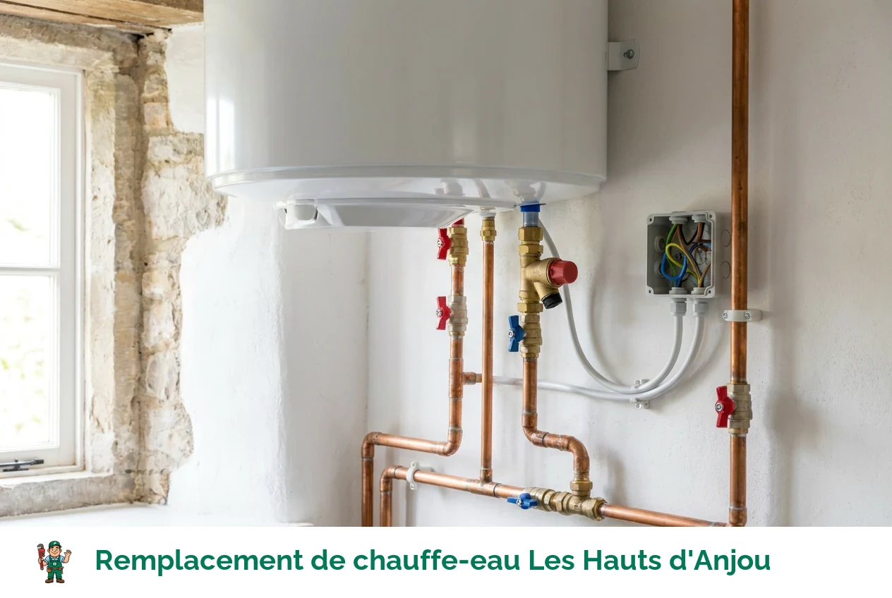 Remplacement de chauffe-eau à Les Hauts d'Anjou