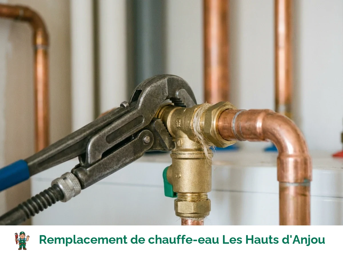 Remplacement de chauffe-eau à Les Hauts d'Anjou