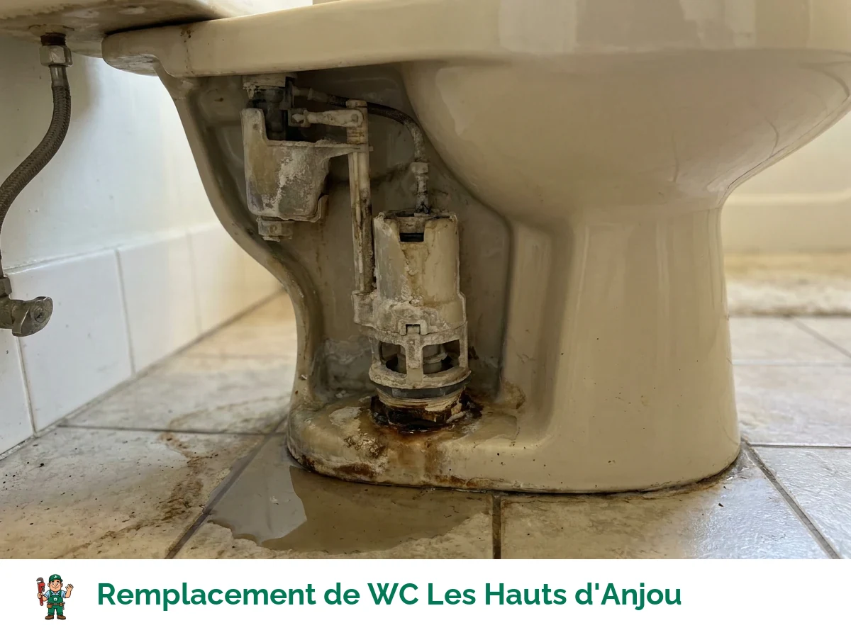 Remplacement de WC à Les Hauts d'Anjou