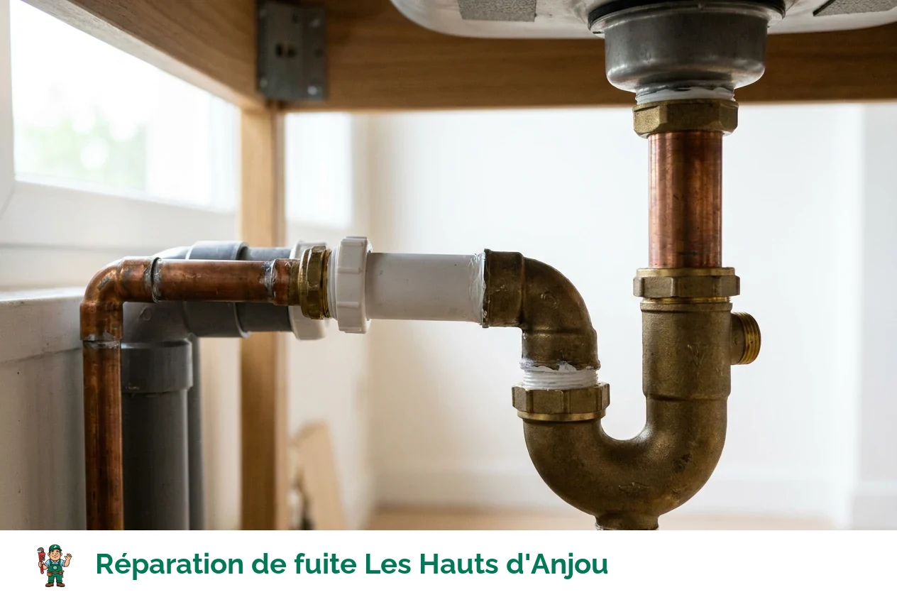 Réparation de fuite à Les Hauts d'Anjou