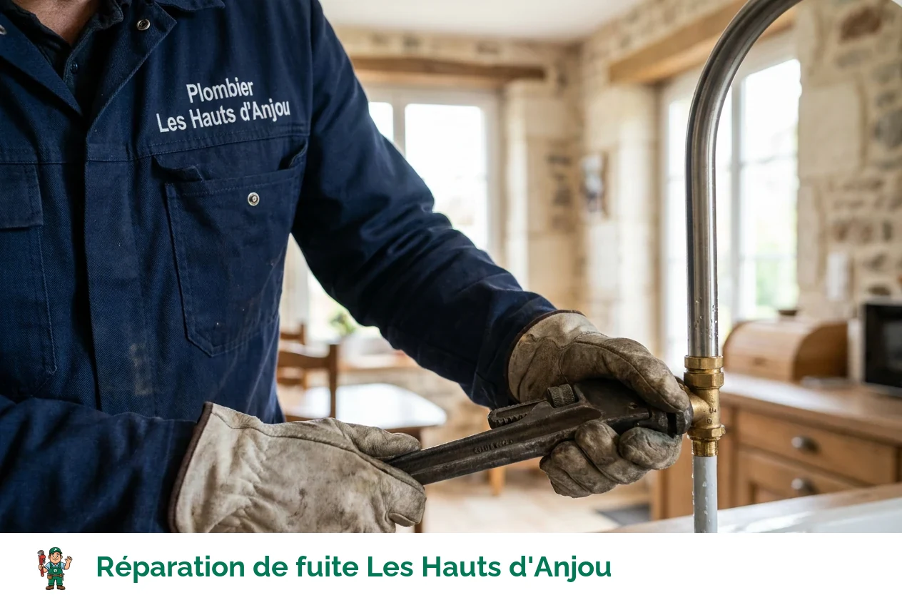 Réparation de fuite à Les Hauts d'Anjou